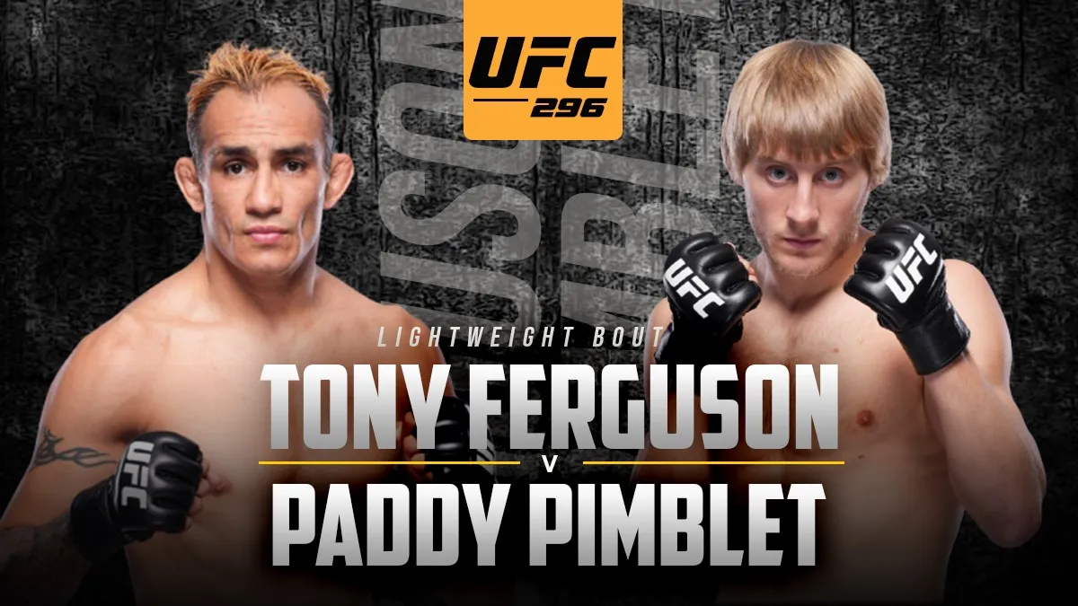 FightPulse UFC 296 Paddy Pimblett vs. Tony Ferguson