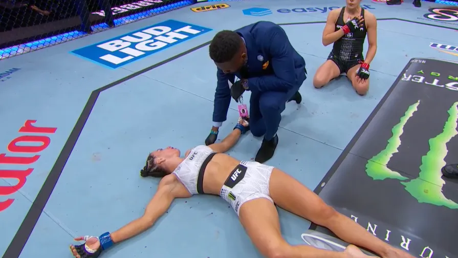 Alexa Grasso Delivers Spectacular KO-to-Submission Finish Against Maycee Barber at UFC Seattle - Alexa Grasso UFC News News